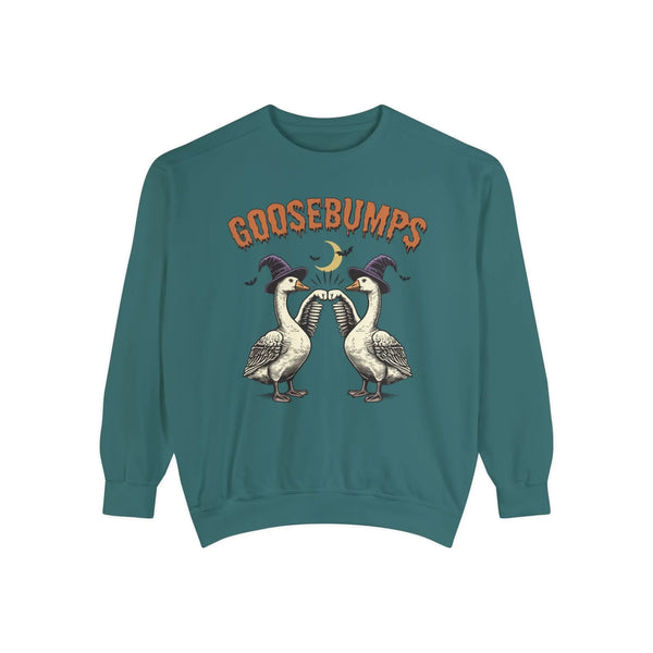 Vintage Goosebumps Halloween Sweatshirt - Witch Geese Spooky Graphic Sweater