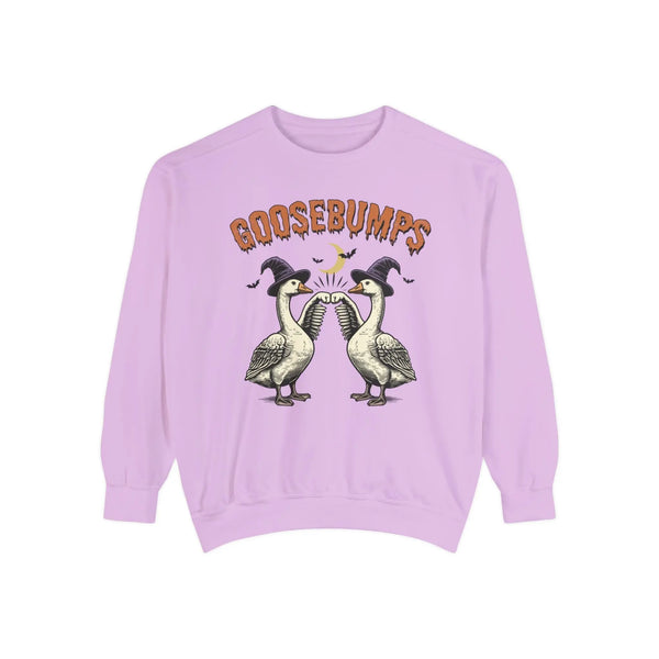 Vintage Goosebumps Halloween Sweatshirt - Witch Geese Spooky Graphic Sweater
