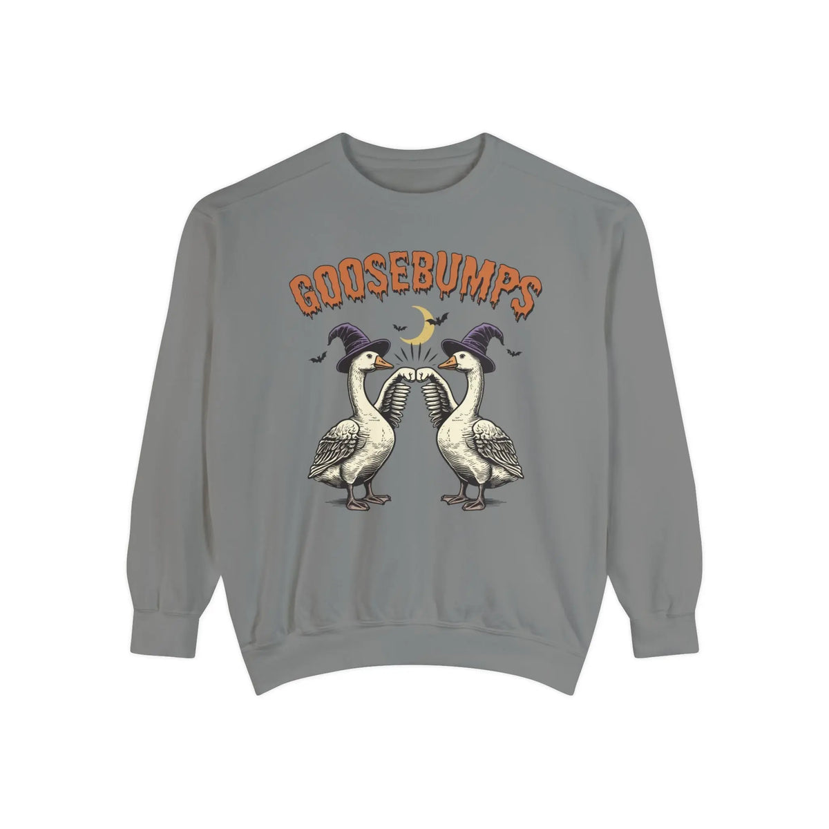Vintage Goosebumps Halloween Sweatshirt - Witch Geese Spooky Graphic Sweater