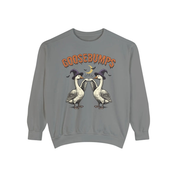 Vintage Goosebumps Halloween Sweatshirt - Witch Geese Spooky Graphic Sweater