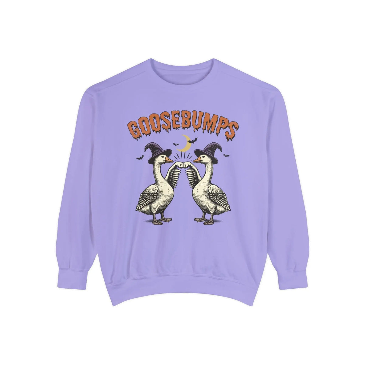 Vintage Goosebumps Halloween Sweatshirt - Witch Geese Spooky Graphic Sweater