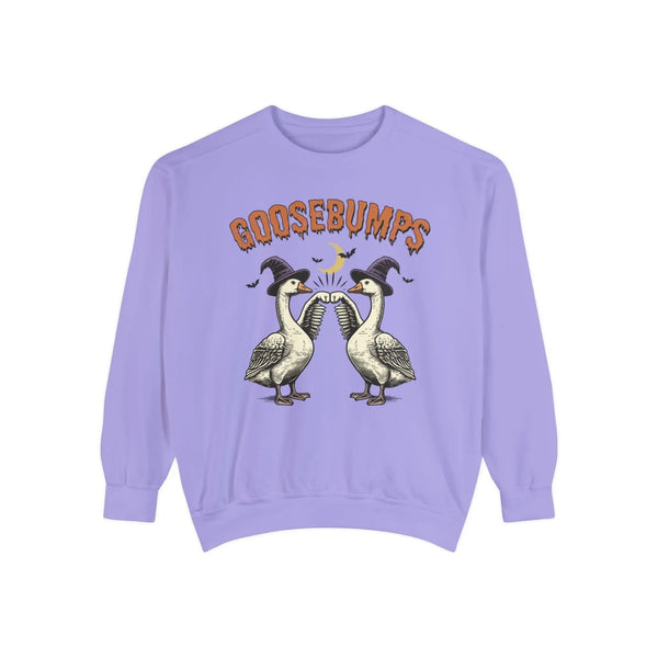 Vintage Goosebumps Halloween Sweatshirt - Witch Geese Spooky Graphic Sweater