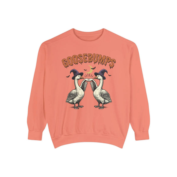 Vintage Goosebumps Halloween Sweatshirt - Witch Geese Spooky Graphic Sweater