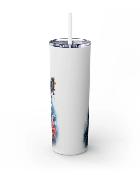 Vintage Red Christmas Train Travel Tumbler Holiday Insulated