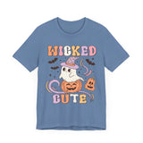 Wicked Cute Halloween Shirt - Adorable Ghost with Pumpkins Graphic Tee