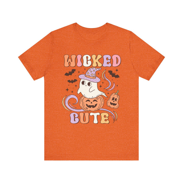 Wicked Cute Halloween Shirt - Adorable Ghost with Pumpkins Graphic Tee