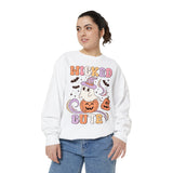 Wicked Cute Halloween Sweatshirt - Adorable Ghost with Pumpkins Graphic Sweater