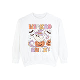 Wicked Cute Halloween Sweatshirt - Adorable Ghost with Pumpkins Graphic Sweater