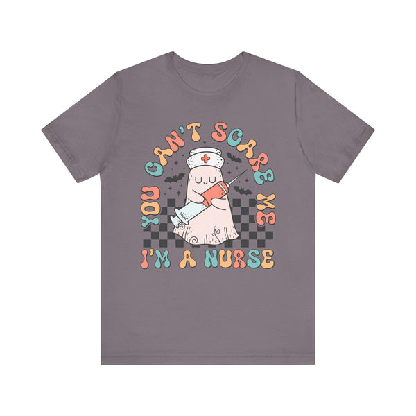 You Can't Scare Me I'm A Nurse Halloween Shirt - Fun Medical Ghost Tee