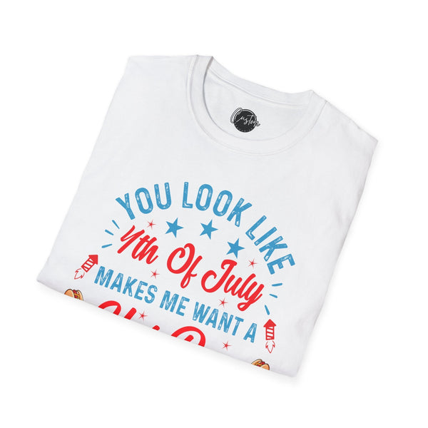 You Look Like 4th of July - 4th of July shirt, USA flag shirt, Red white blue tee, Patriotic - t-shirt, American pride