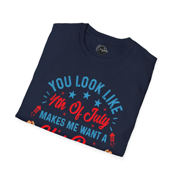 You Look Like 4th of July - 4th of July shirt, USA flag shirt, Red white blue tee, Patriotic - t-shirt, American pride