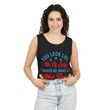 You Look Like 4th of July Unisex Garment-Dyed Tank Top