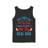 You Look Like 4th of July Unisex Garment-Dyed Tank Top