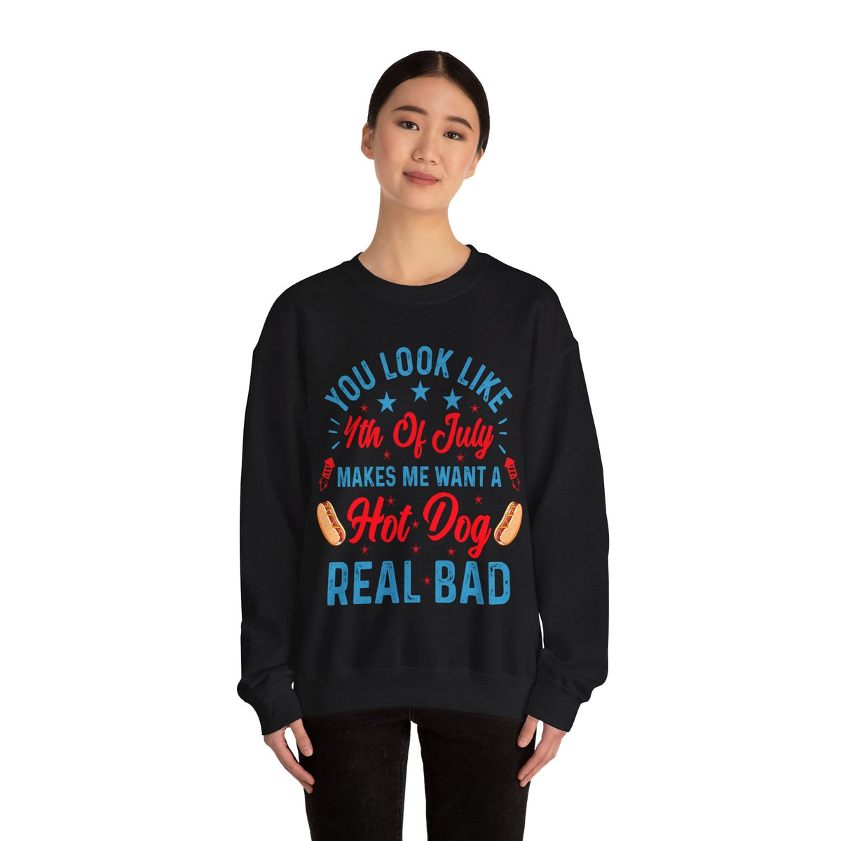 You Look Like 4th of July Unisex Heavy Blend™ Crewneck Sweatshirt