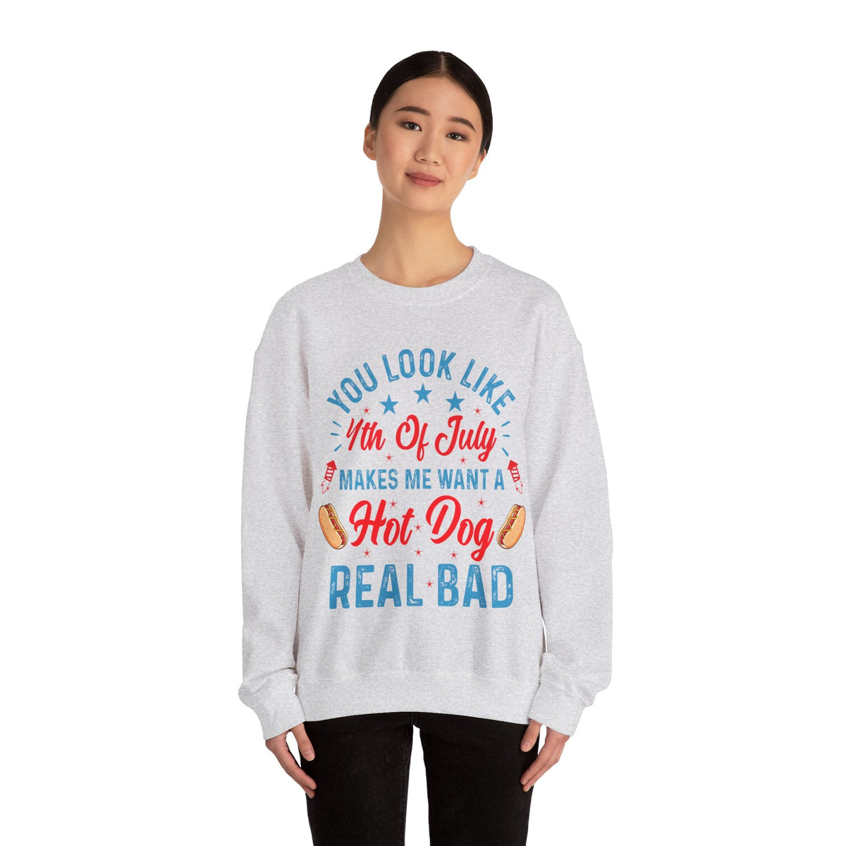 You Look Like 4th of July Unisex Heavy Blend™ Crewneck Sweatshirt