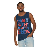 in My 4th of July Era Unisex Garment-Dyed Tank Top