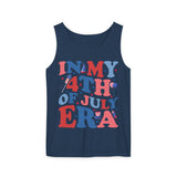 in My 4th of July Era Unisex Garment-Dyed Tank Top