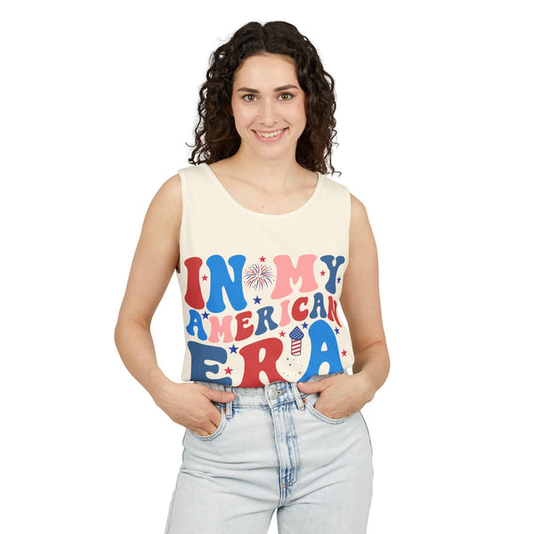 in My American Era Unisex Garment-Dyed Tank Top