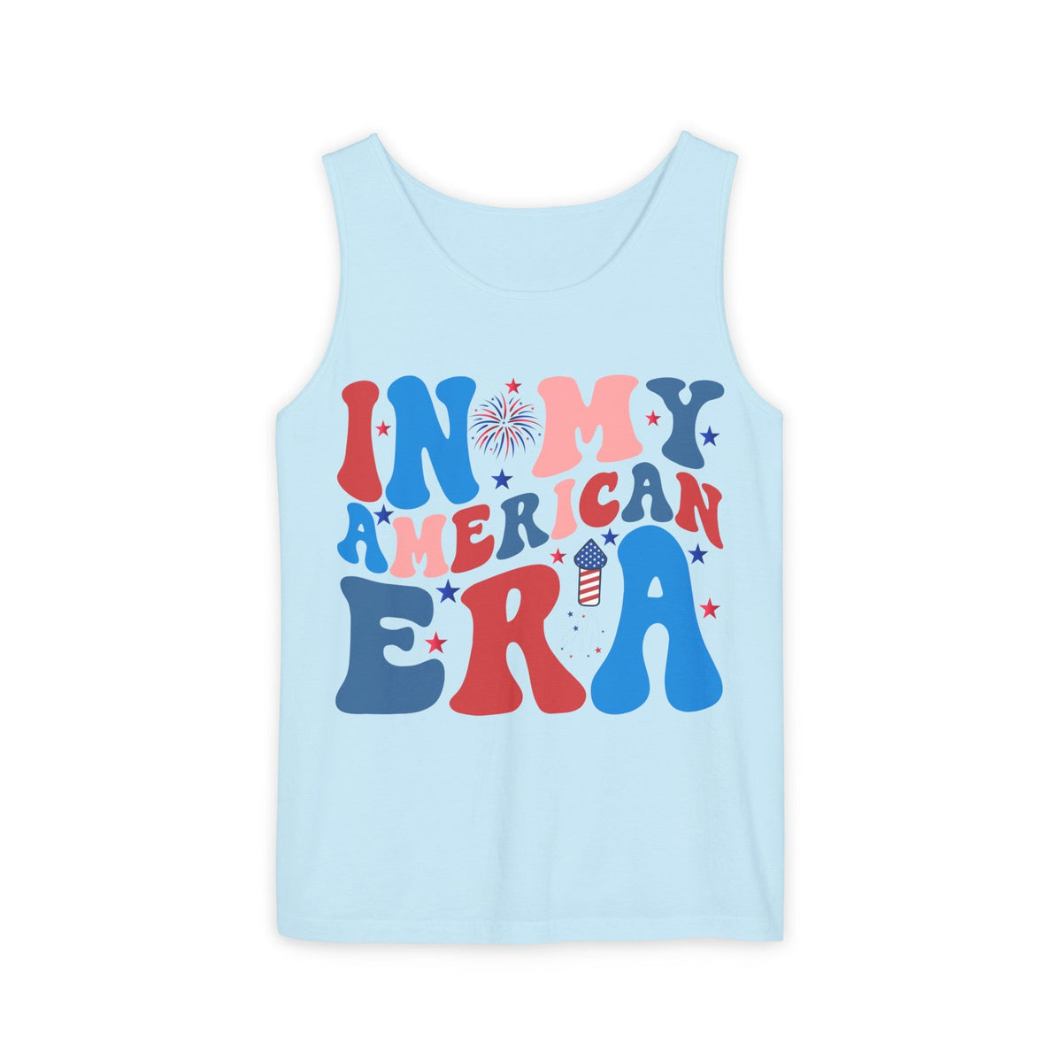 in My American Era Unisex Garment-Dyed Tank Top