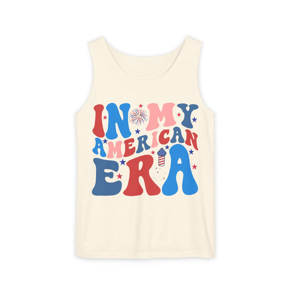 in My American Era Unisex Garment-Dyed Tank Top