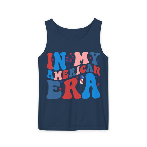 in My American Era Unisex Garment-Dyed Tank Top